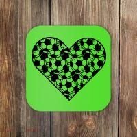 Heart Soccer Lover Coaster thumb 0
