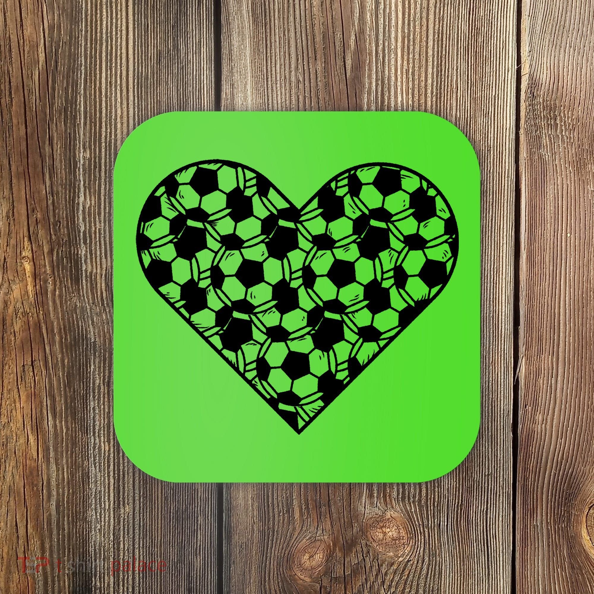 Heart Soccer Lover Coaster