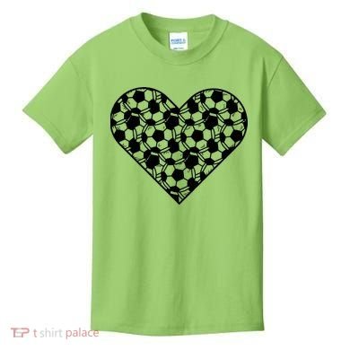 Heart Soccer Lover Kids T-Shirt