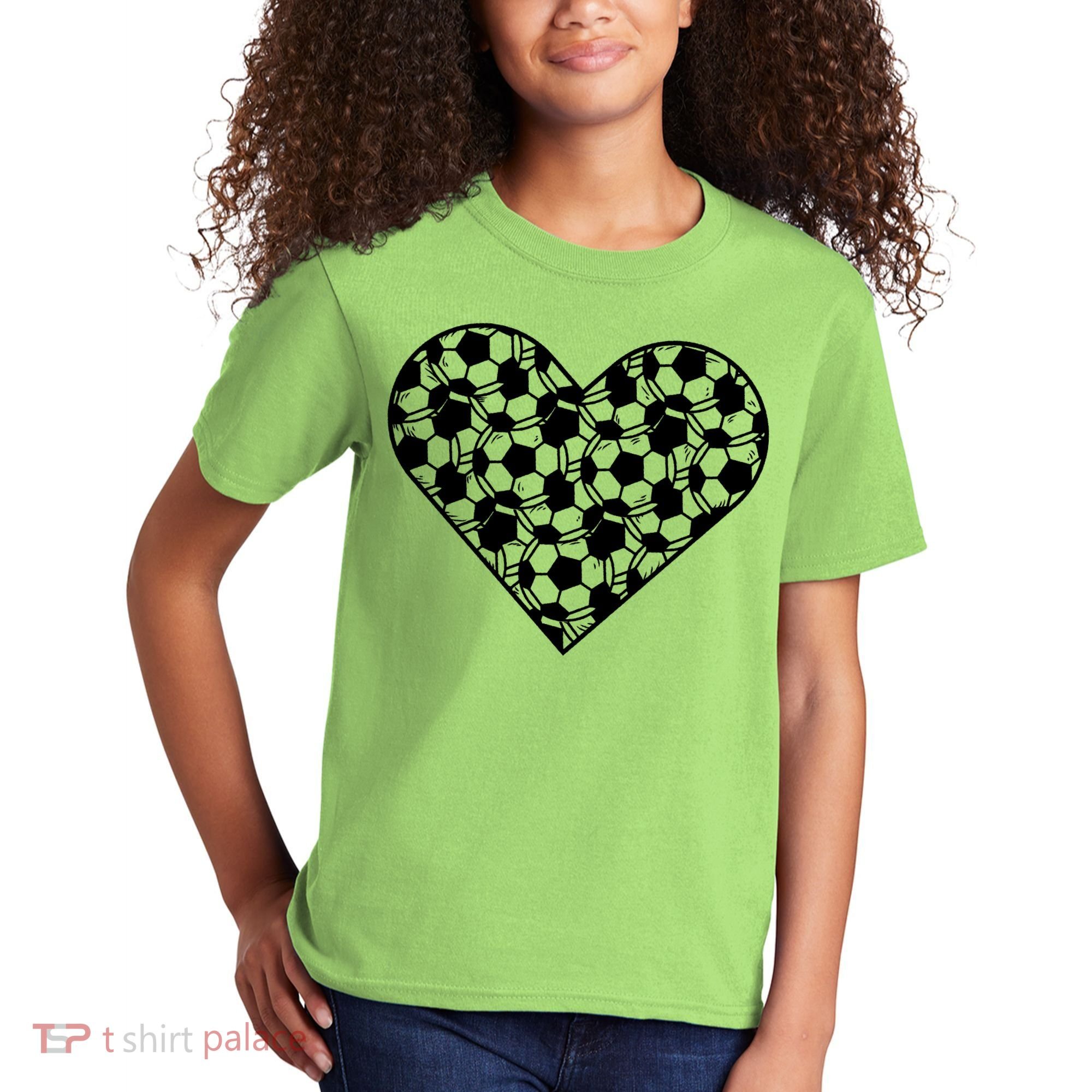 Heart Soccer Lover Kids T-Shirt