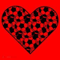 Heart Soccer Lover Santa Hat thumb 1