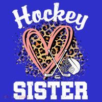 Hockey Sister Leopard Heart Ice Hockey Great Gift Mousepad thumb 1