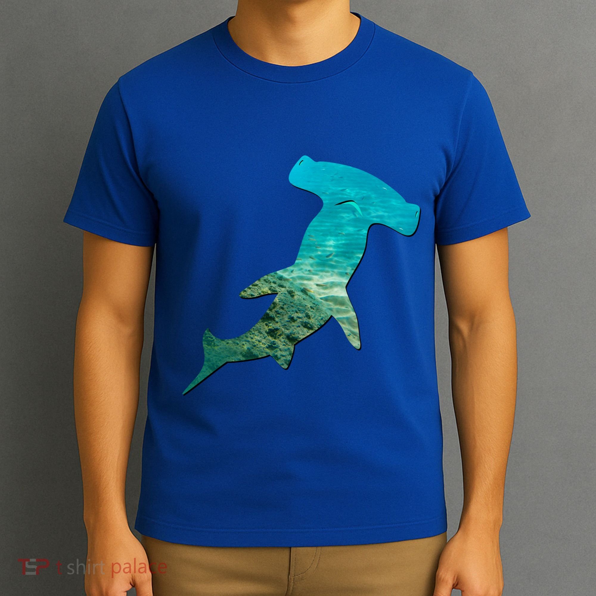 Hammerhead Shark Lovers Silhouette Earth Day And Ocean Week Gift T-Shirt