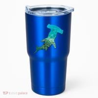 Hammerhead Shark Lovers Silhouette Earth Day And Ocean Week Gift Tumbler thumb 0
