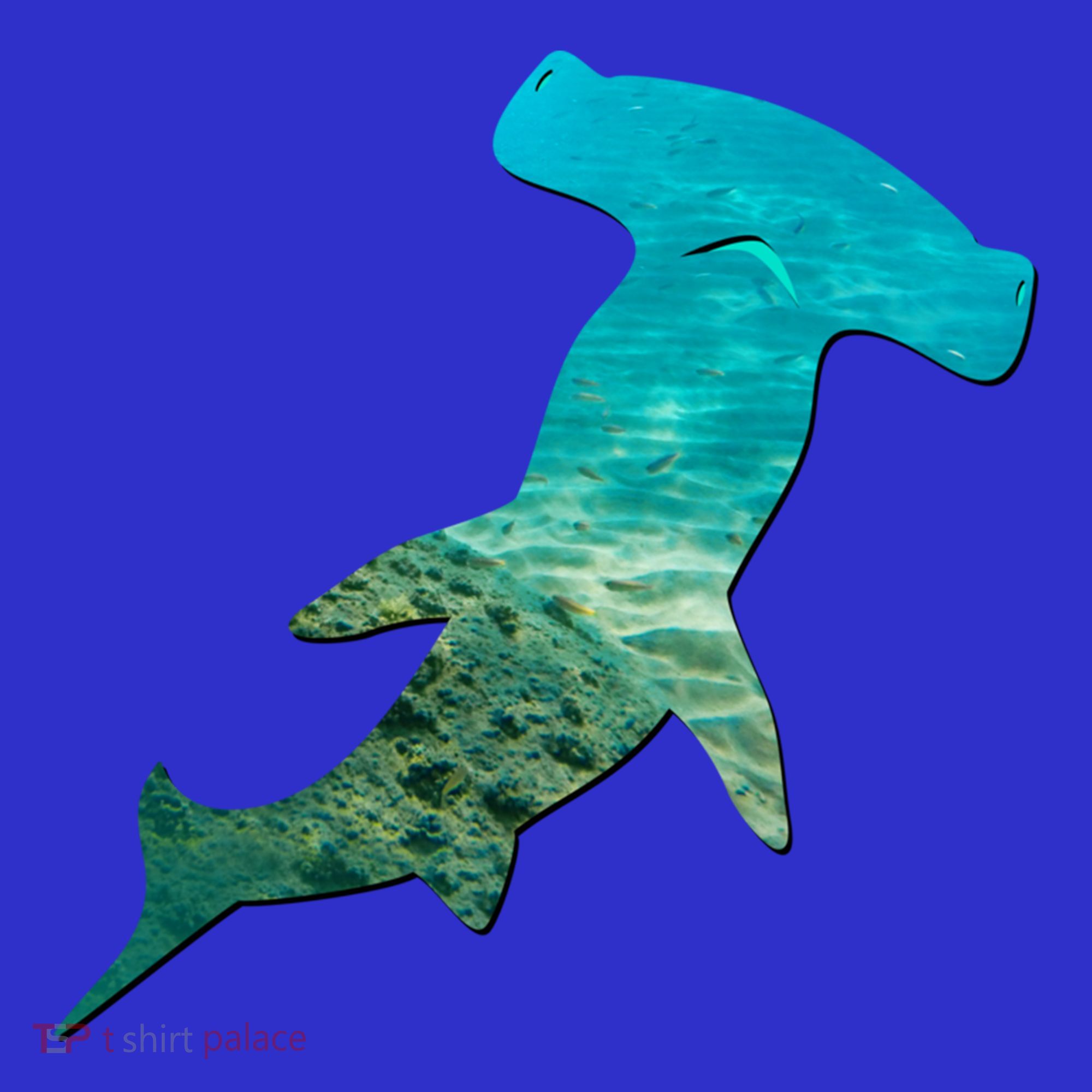 Hammerhead Shark Lovers Silhouette Earth Day And Ocean Week Gift Women's Tank Top