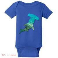 Hammerhead Shark Lovers Silhouette Earth Day And Ocean Week Gift Baby Bodysuit thumb 0