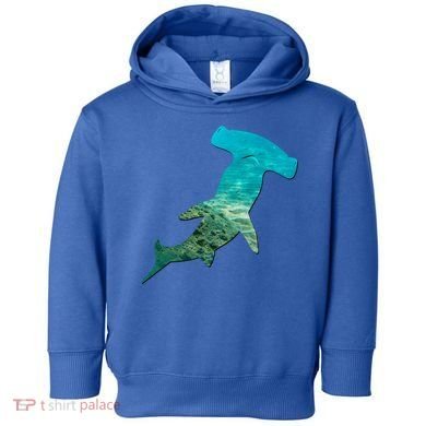 Hammerhead Shark Lovers Silhouette Earth Day And Ocean Week Gift Toddler Hoodie