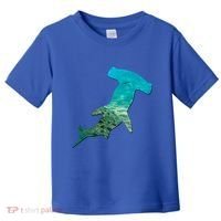 Hammerhead Shark Lovers Silhouette Earth Day And Ocean Week Gift Toddler T-Shirt thumb 0