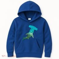 Hammerhead Shark Lovers Silhouette Earth Day And Ocean Week Gift Kids Hoodie thumb 0