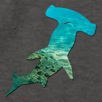 Hammerhead Shark Lovers Silhouette Earth Day And Ocean Week Gift Vector Backpack thumb 2