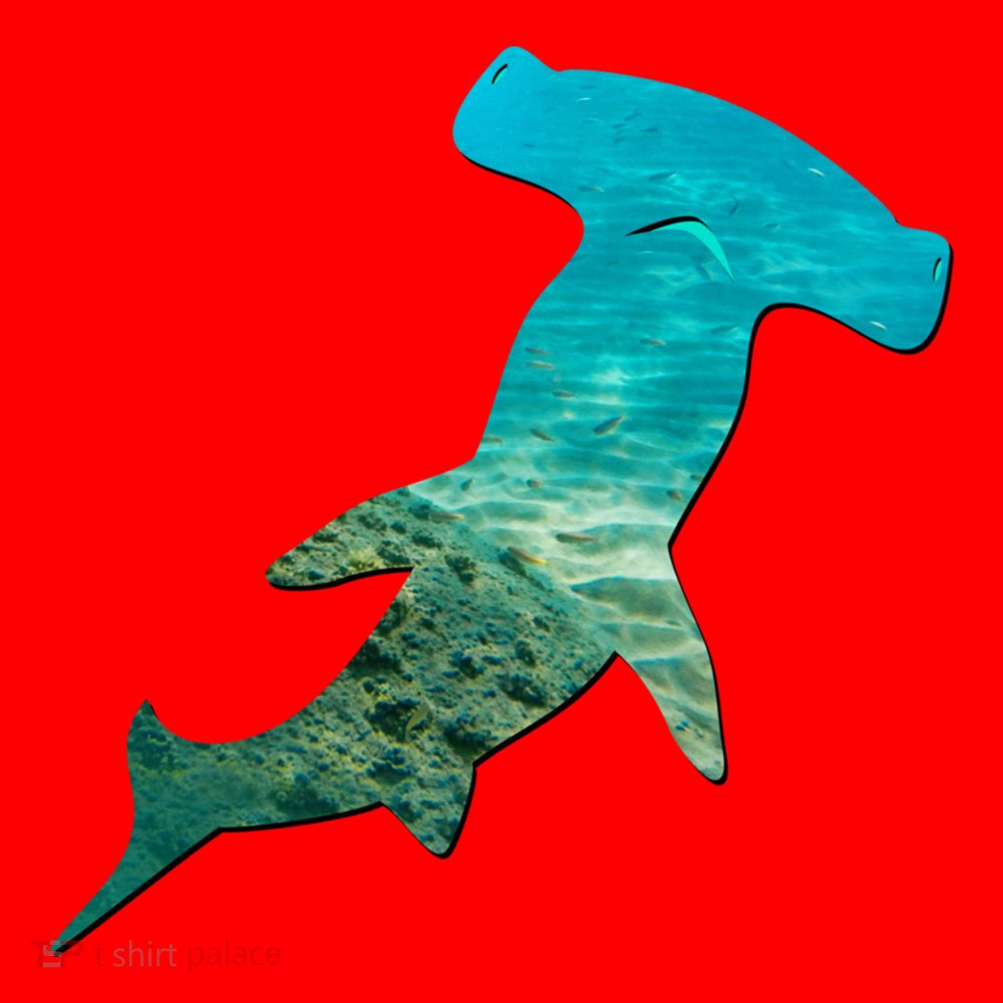 Hammerhead Shark Lovers Silhouette Earth Day And Ocean Week Gift Santa Hat