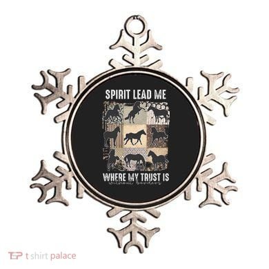 Horse Spirit Lead Me Where My Trust Is Without Borders Ornament