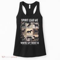 Horse Spirit Lead Me Where My Trust Is Without Borders Women's Tank Top thumb 0