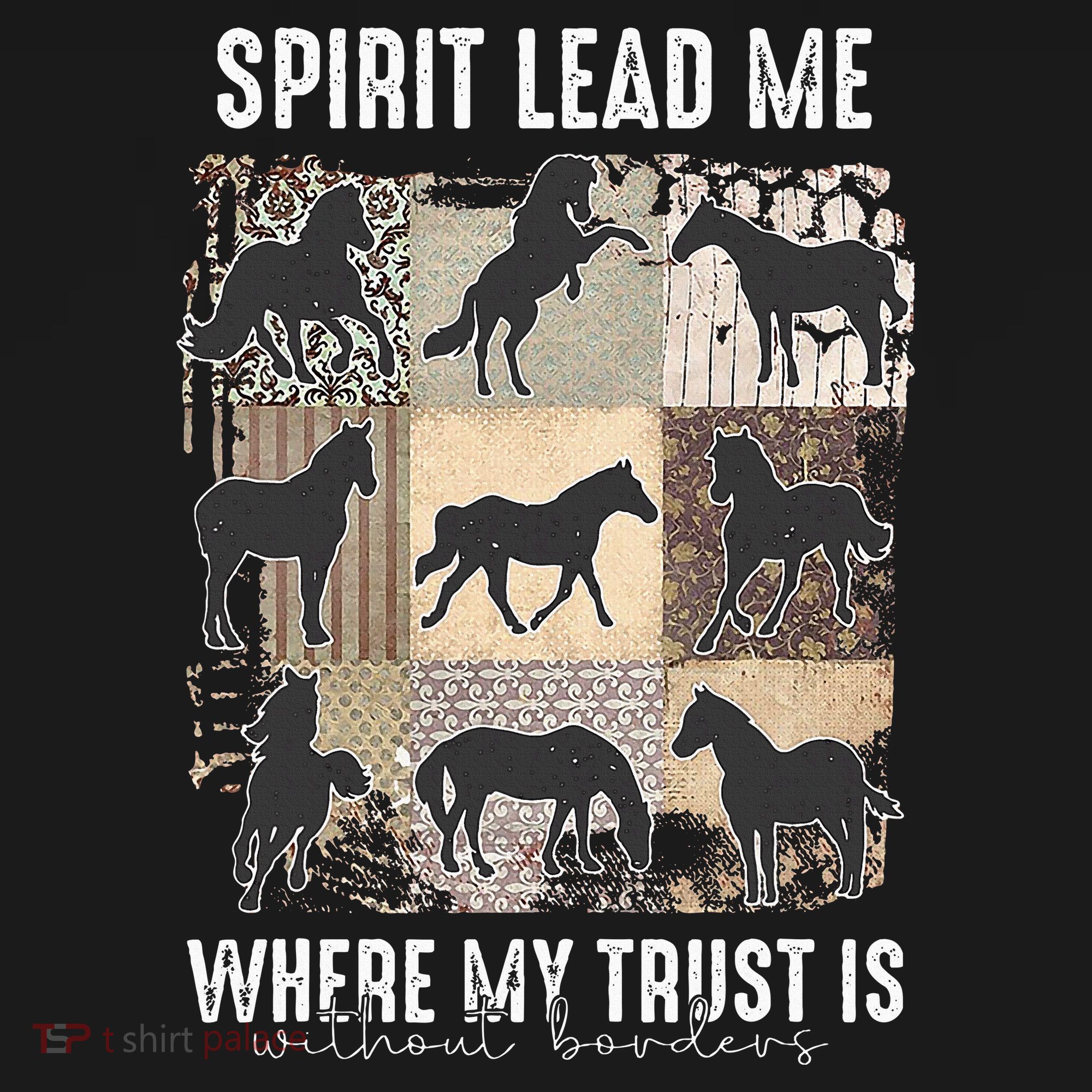 Horse Spirit Lead Me Where My Trust Is Without Borders Women's Tank Top