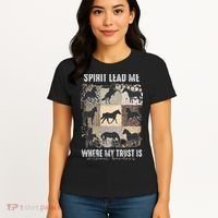 Horse Spirit Lead Me Where My Trust Is Without Borders Women's T-Shirt thumb 4
