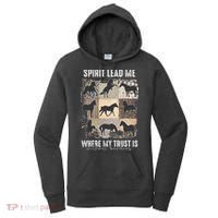 Horse Spirit Lead Me Where My Trust Is Without Borders Women's Hoodie thumb 0