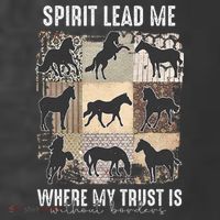 Horse Spirit Lead Me Where My Trust Is Without Borders Women's Hoodie thumb 2