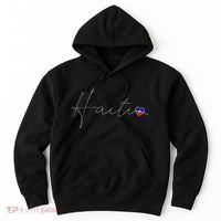 Haiti Simple Love Haitian Flag Heart On Haiti Hoodie thumb 0