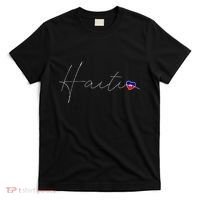 Haiti Simple Love Haitian Flag Heart On Haiti T-Shirt thumb 0