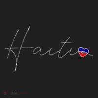 Haiti Simple Love Haitian Flag Heart On Haiti Beanie thumb 2