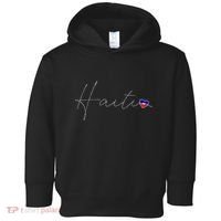 Haiti Simple Love Haitian Flag Heart On Haiti Toddler Hoodie thumb 0