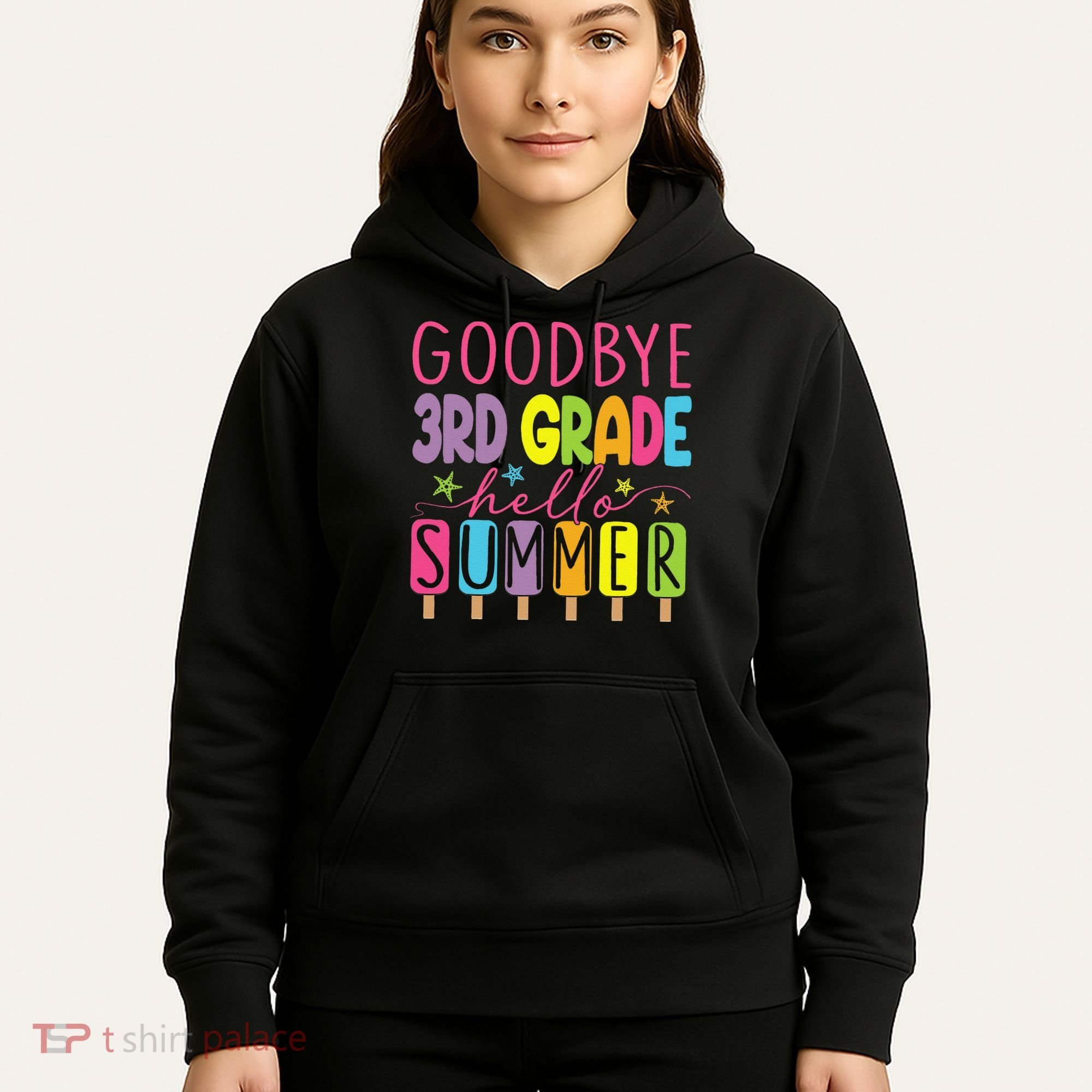 Hello Summer Last Day Of School Goodbye 3rd Grade Hoodie