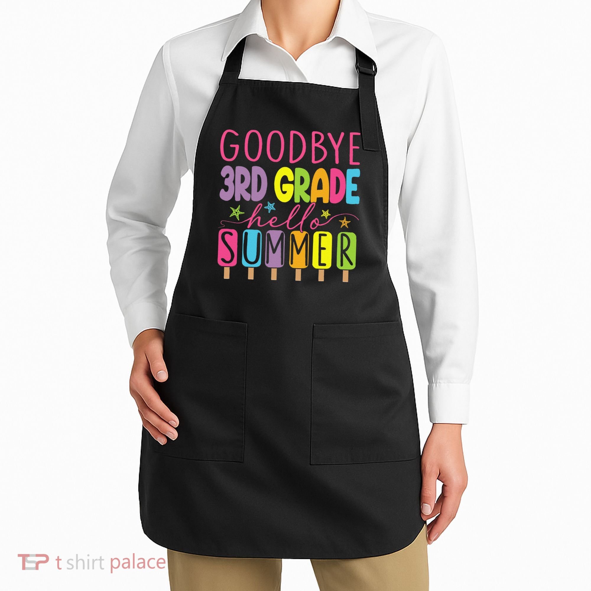 Hello Summer Last Day Of School Goodbye 3rd Grade Apron