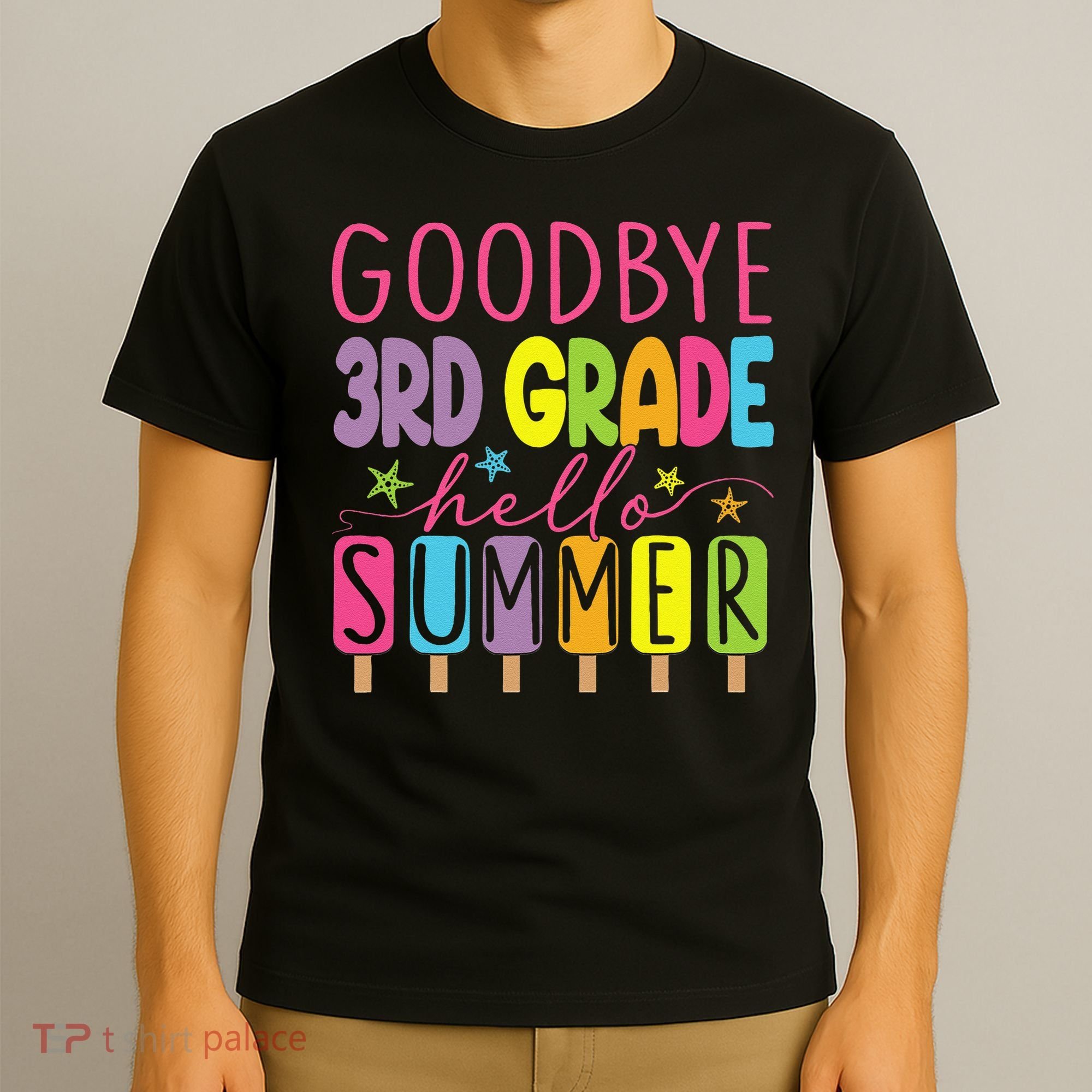 Hello Summer Last Day Of School Goodbye 3rd Grade T-Shirt