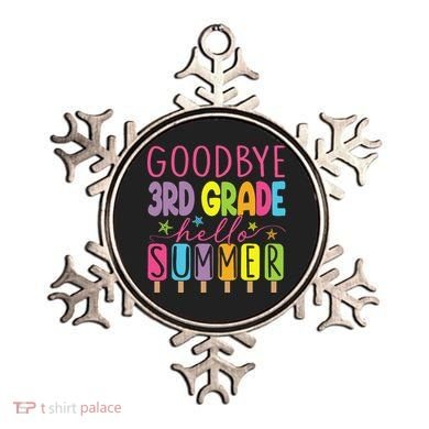 Hello Summer Last Day Of School Goodbye 3rd Grade Ornament