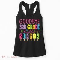 Hello Summer Last Day Of School Goodbye 3rd Grade Women's Tank Top thumb 0