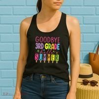 Hello Summer Last Day Of School Goodbye 3rd Grade Women's Tank Top thumb 2