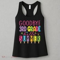 Hello Summer Last Day Of School Goodbye 3rd Grade Women's Tank Top thumb 3