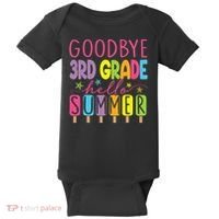 Hello Summer Last Day Of School Goodbye 3rd Grade Baby Bodysuit thumb 0