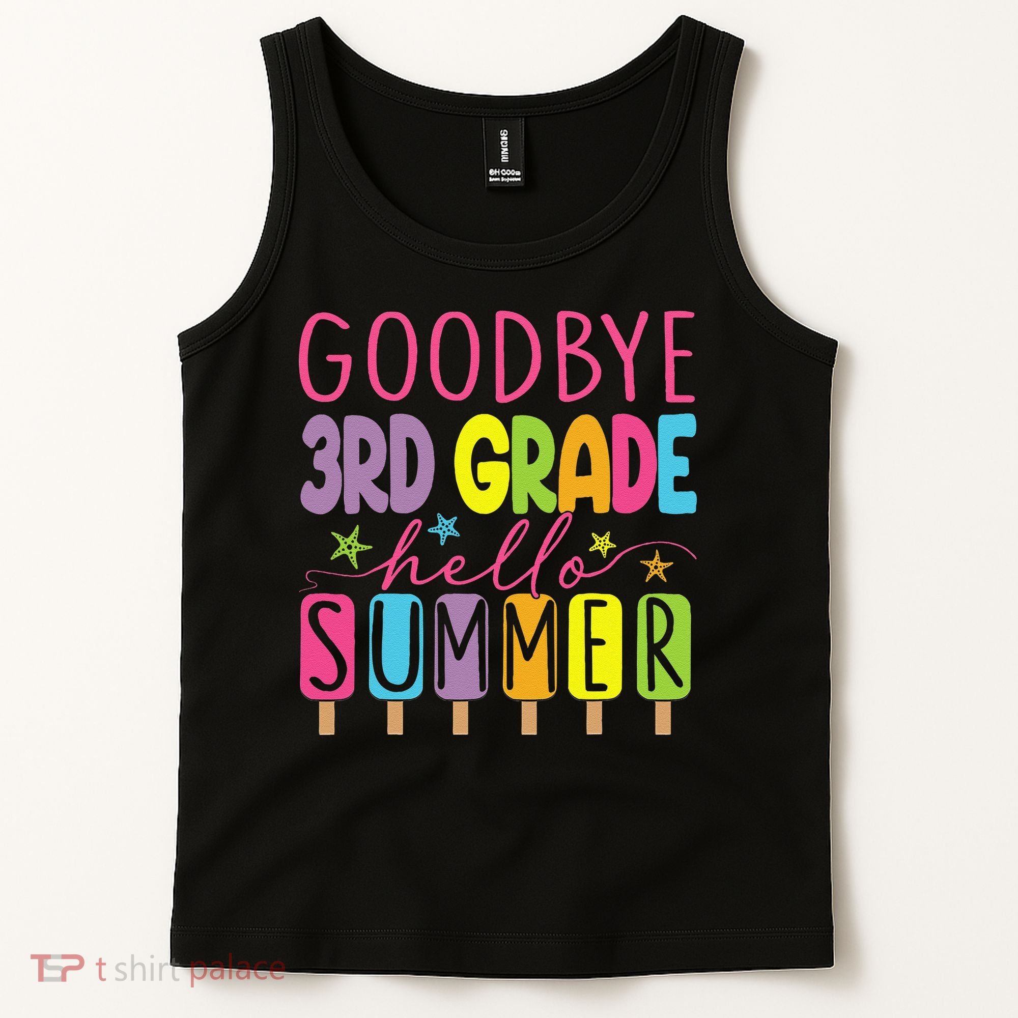 Hello Summer Last Day Of School Goodbye 3rd Grade Tank Top