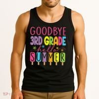 Hello Summer Last Day Of School Goodbye 3rd Grade Tank Top thumb 3