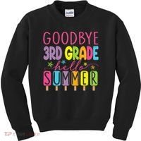 Hello Summer Last Day Of School Goodbye 3rd Grade Kids Sweatshirt thumb 0
