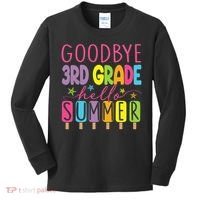 Hello Summer Last Day Of School Goodbye 3rd Grade Kids Long Sleeve Shirt thumb 0