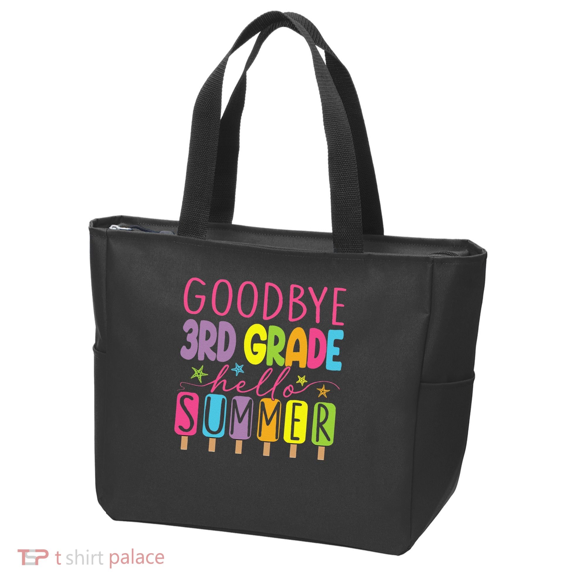 Hello Summer Last Day Of School Goodbye 3rd Grade Tote Bag