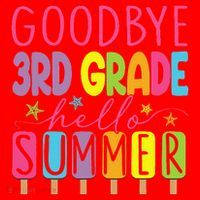 Hello Summer Last Day Of School Goodbye 3rd Grade Santa Hat thumb 1