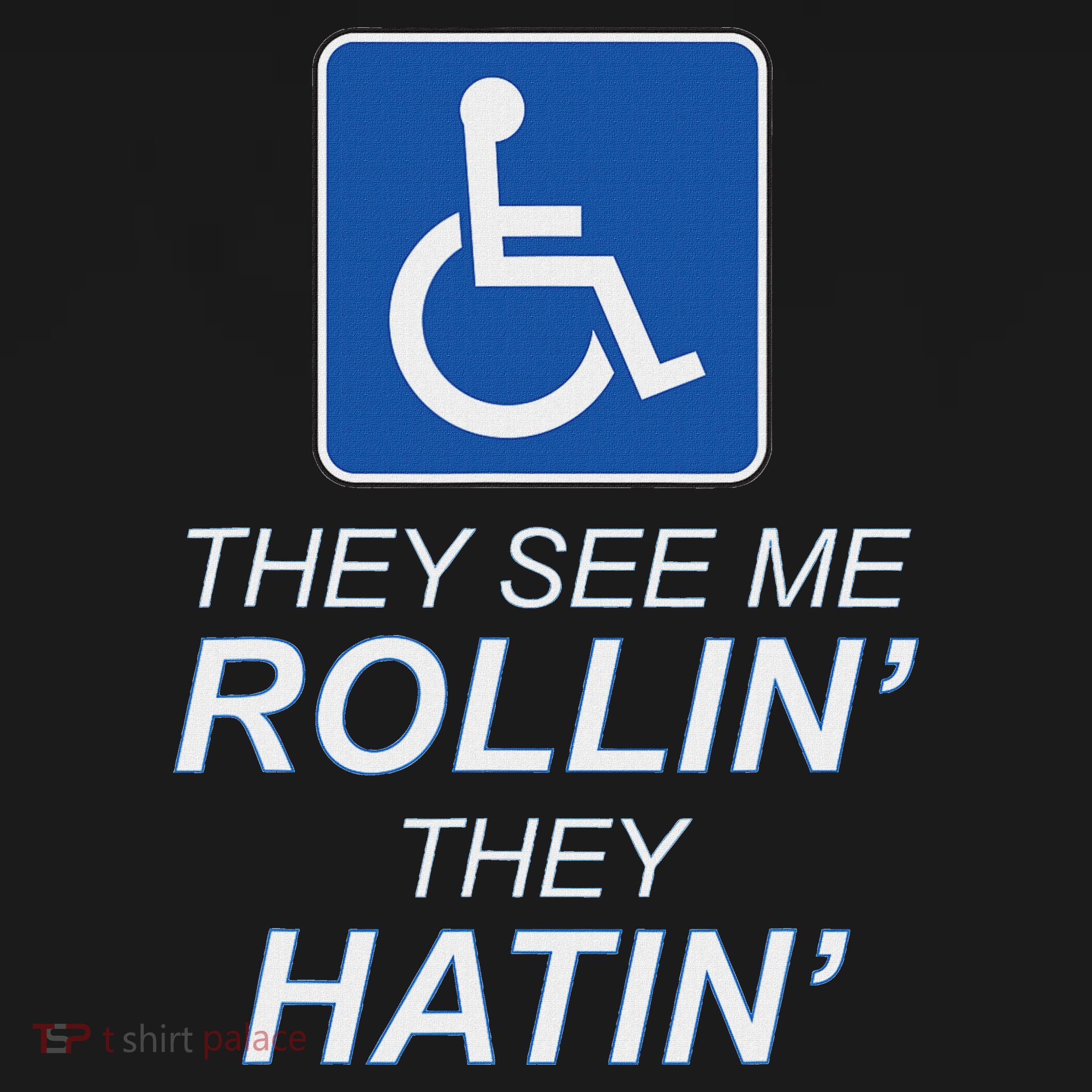 Hey See Me Rollin Hey Hain Funny Wheelchair Graphic Women's Hoodie