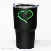 Heart Semicolon Mental Health Awareness Tumbler thumb 0