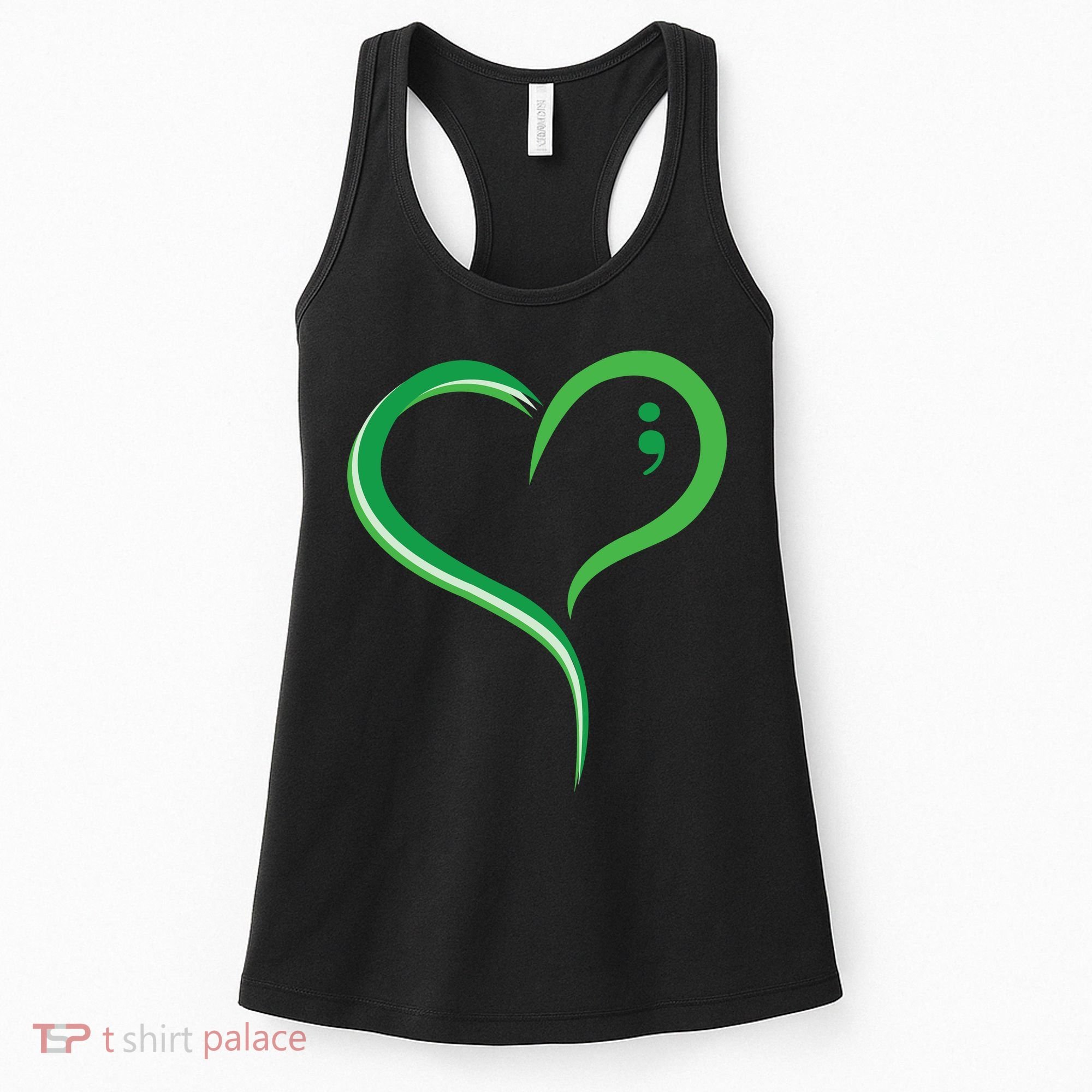 Heart Semicolon Mental Health Awareness Women's Tank Top