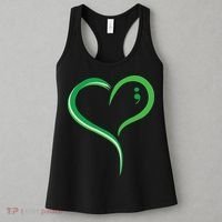 Heart Semicolon Mental Health Awareness Women's Tank Top thumb 3