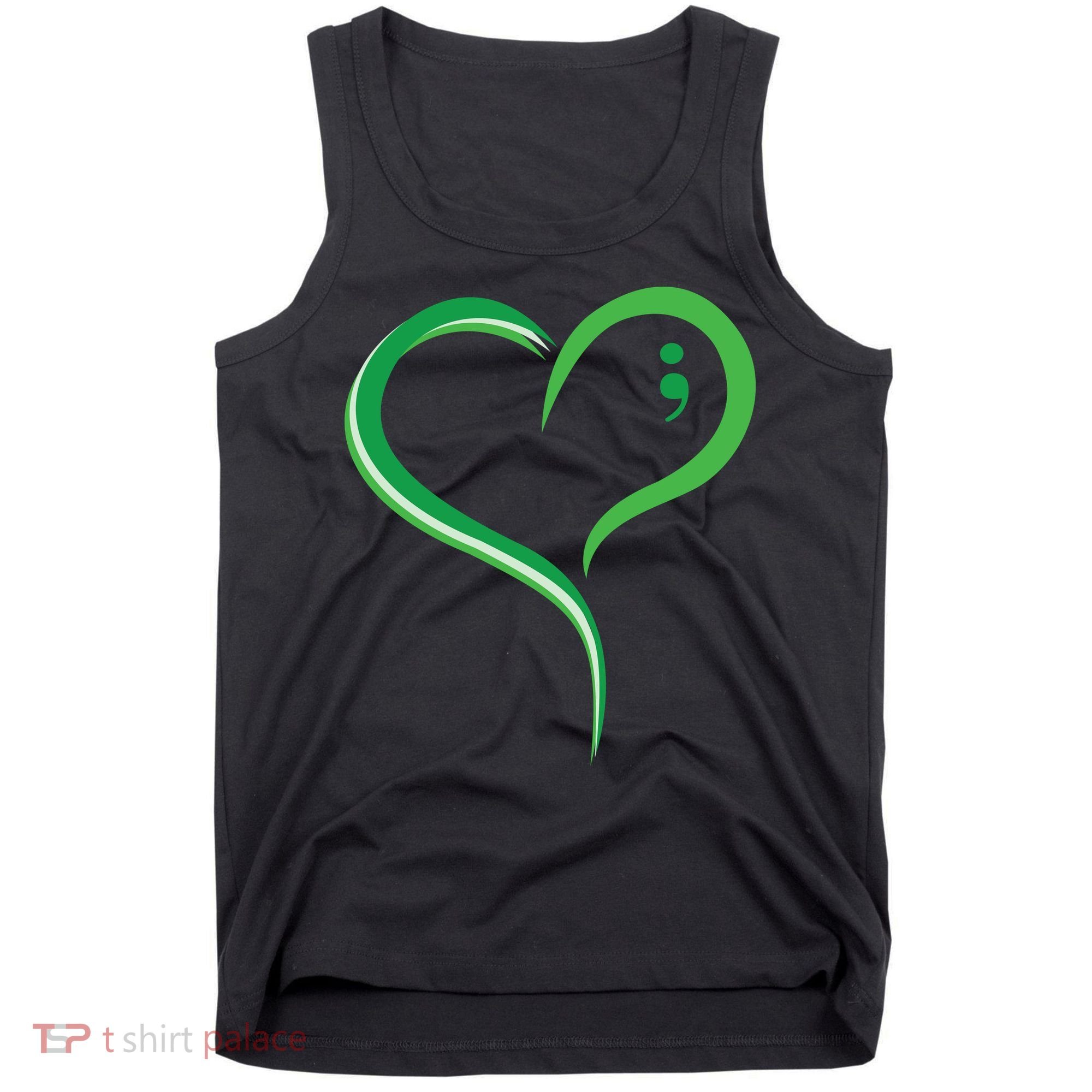 Heart Semicolon Mental Health Awareness Tank Top