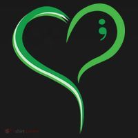 Heart Semicolon Mental Health Awareness Kids Sweatshirt thumb 2