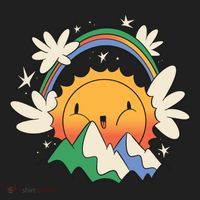 Happy Sun Mountain Rainbow Beanie thumb 2