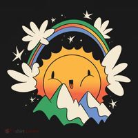 Happy Sun Mountain Rainbow Women's Hoodie thumb 2