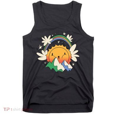 Happy Sun Mountain Rainbow Tank Top