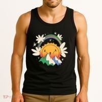 Happy Sun Mountain Rainbow Tank Top thumb 3