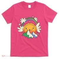 Happy Sun Mountain Rainbow T-Shirt thumb 0